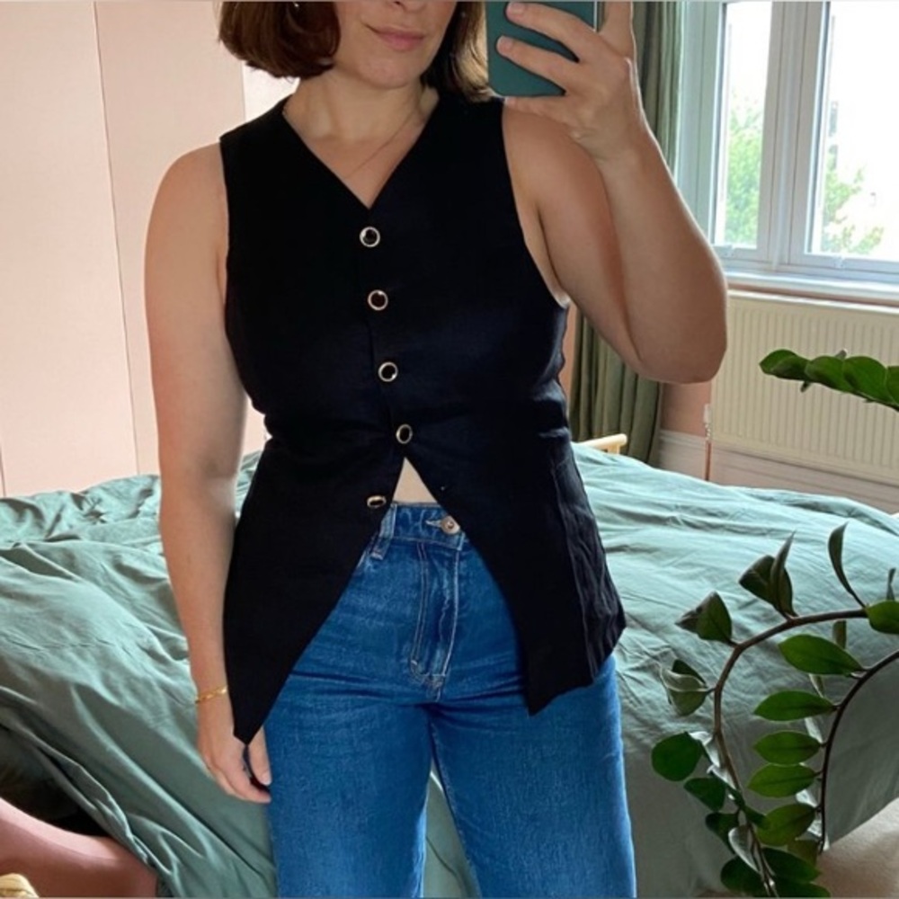 Reformation Aspen Linen Vest